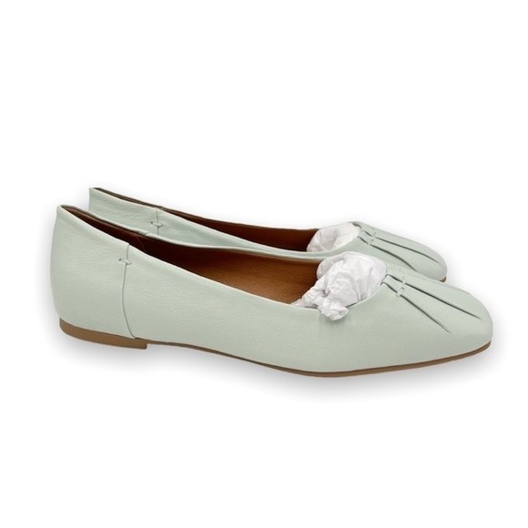 Lucky Brand Womens Size 8 Pastel‎ Light Seafoam Green Leather Ballet Flats Shoes - Picture 2 of 16